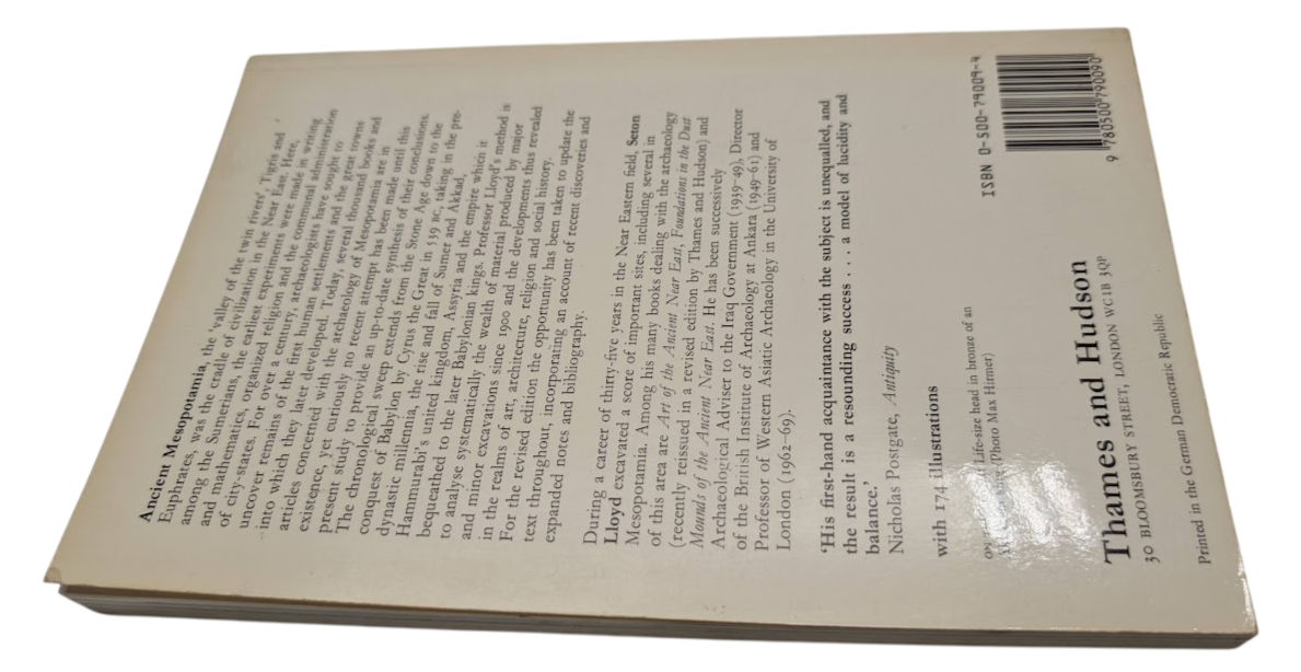 The Archaeology of Mesopotamia by Seton Lloyd - book detail 3