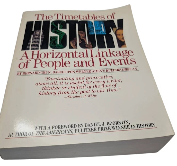 Timetables of History Bernard Grun TP 1982 World Chronology Historical Timeline photo 1