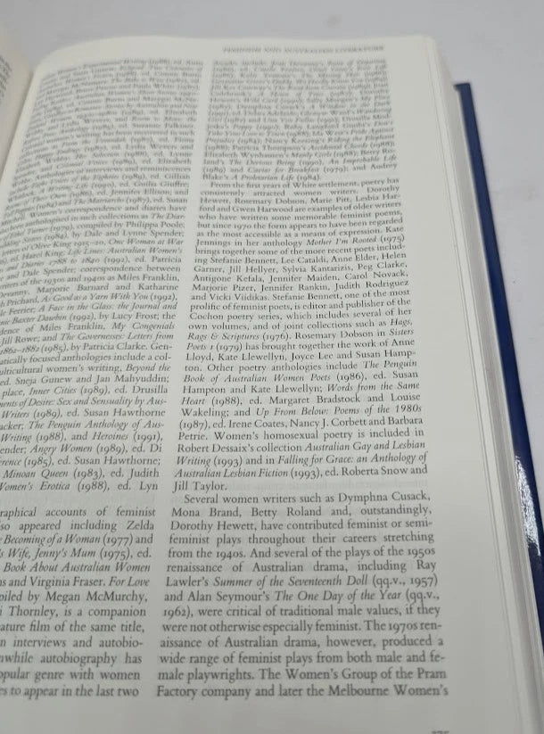 The Oxford Companion to Australian Literature, 1995 hardcover, copy photograph 7