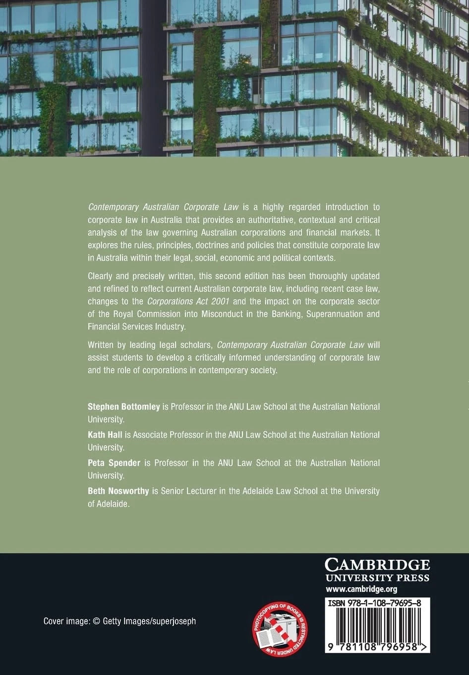 Contemporary Australian Corporate Law by Hall Spender Bottomley