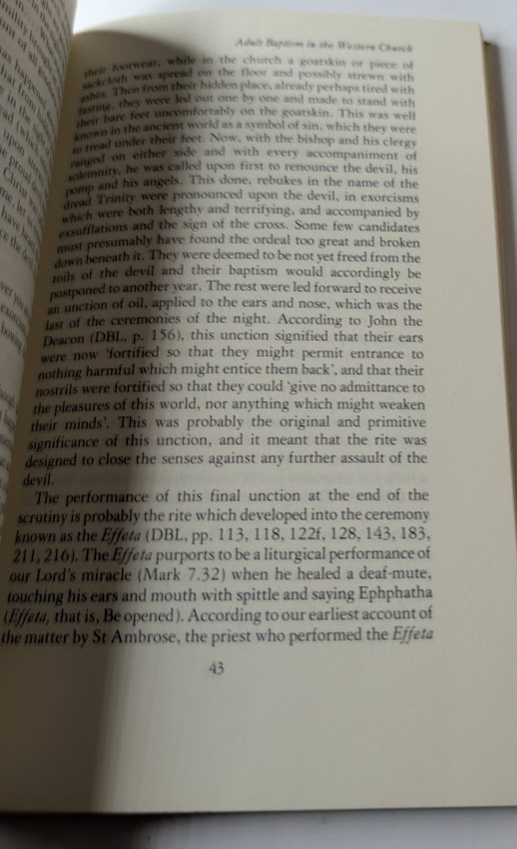The Baptismal Liturgy by E C Whitaker - book detail 7