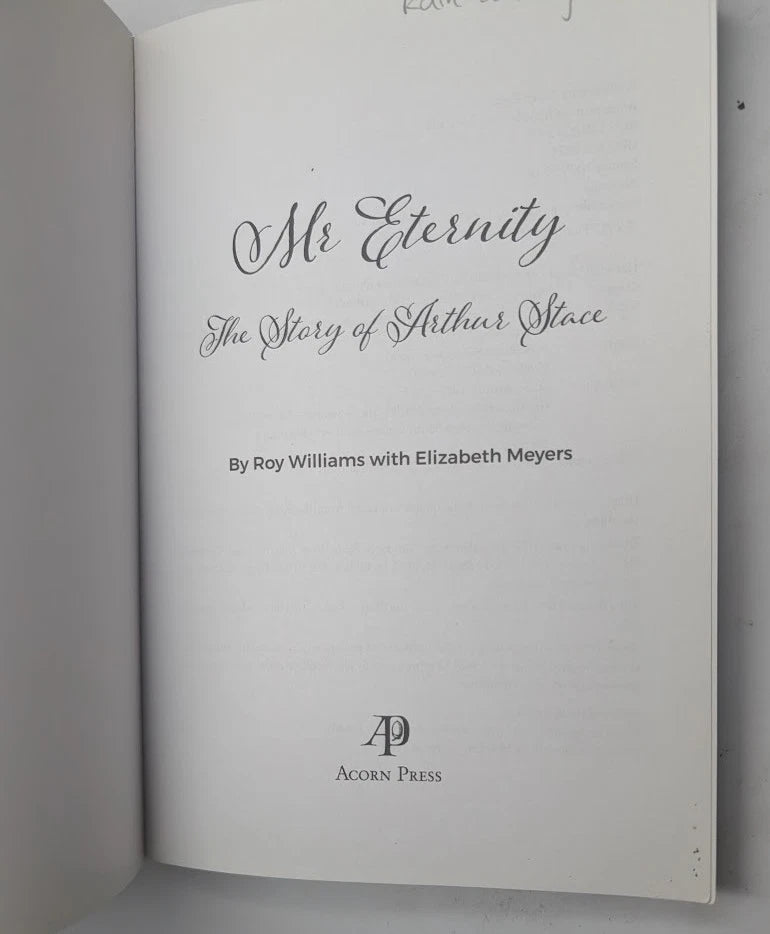Mr Eternity Story of Arthur Stace by Roy Williams