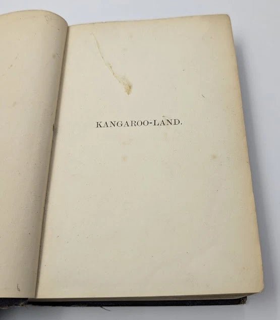 Kangaroo Land Rev. Arthur Polehampton 1862 Australian History of Exploration