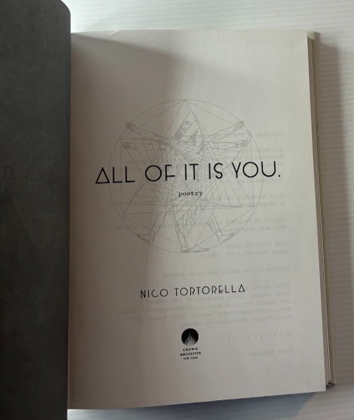 All of It Is You : Poetry by Nico Tortorella - book detail 4