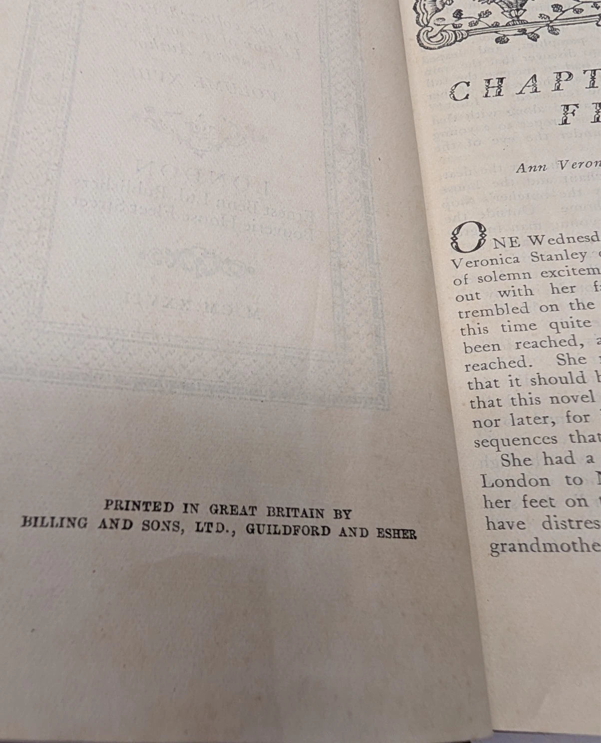 Ann Veronica  by H G Wells 1927 Hardcover