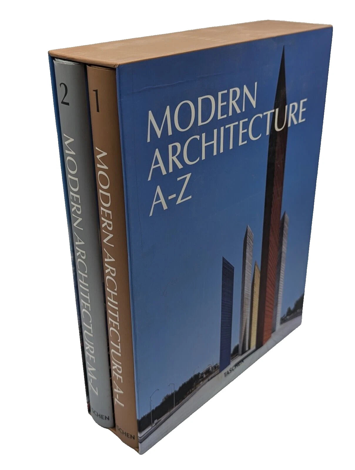 A To Z Modern Architecture 2-Volume Taschen Set by Gossel (Folio Case HC, 2010)