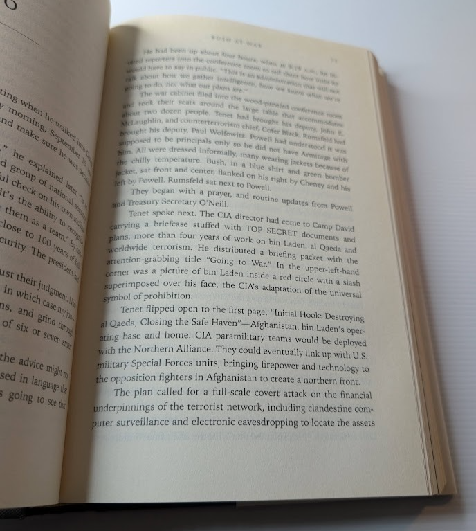 Bush at War : inside the Bush White House by Bob Woodward - book detail 5