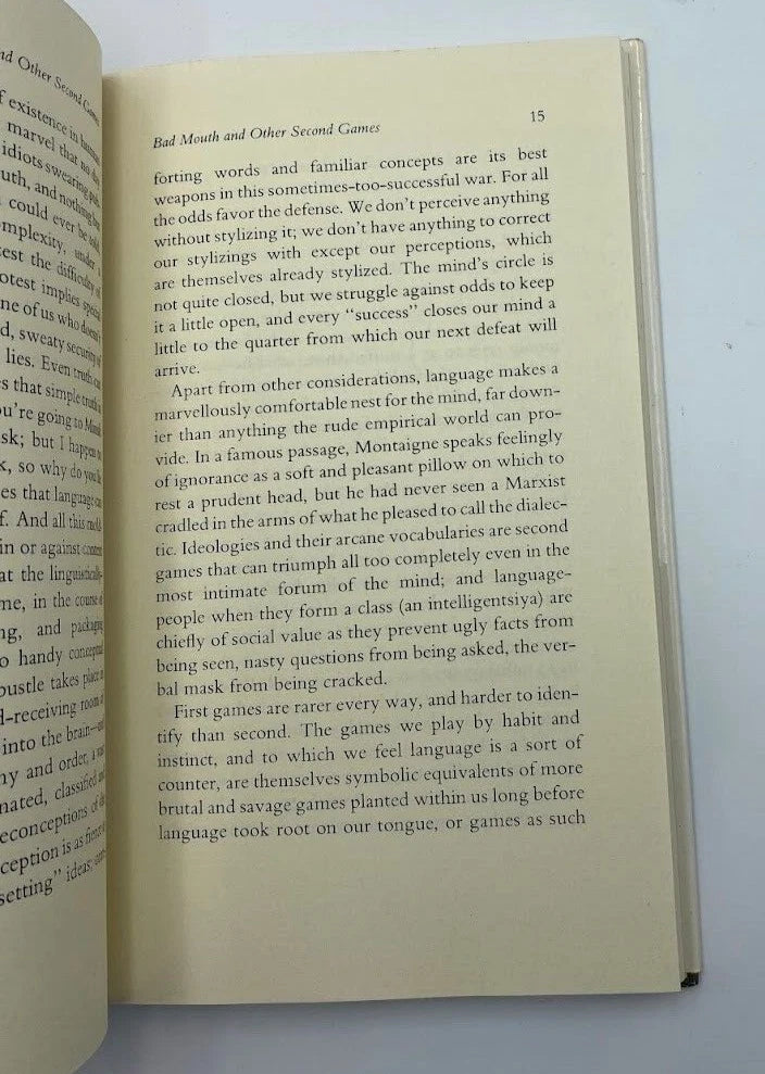 Bad Mouth: Fugitive Papers on the Dark Side by Robert Martin Adams (HC, 1977)