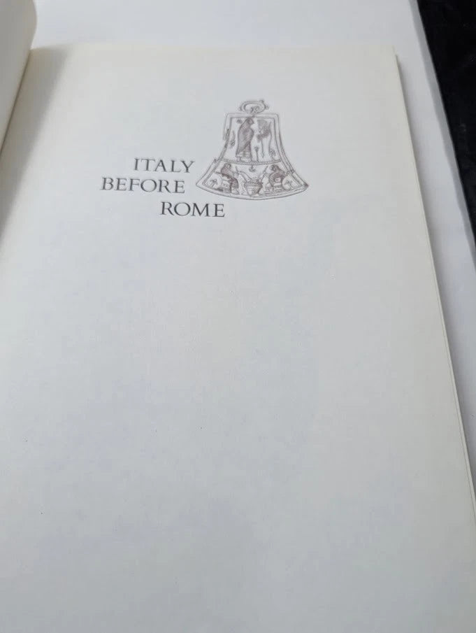 Italy Before Rome - Ancient History Archaeology Hardcover 1979
