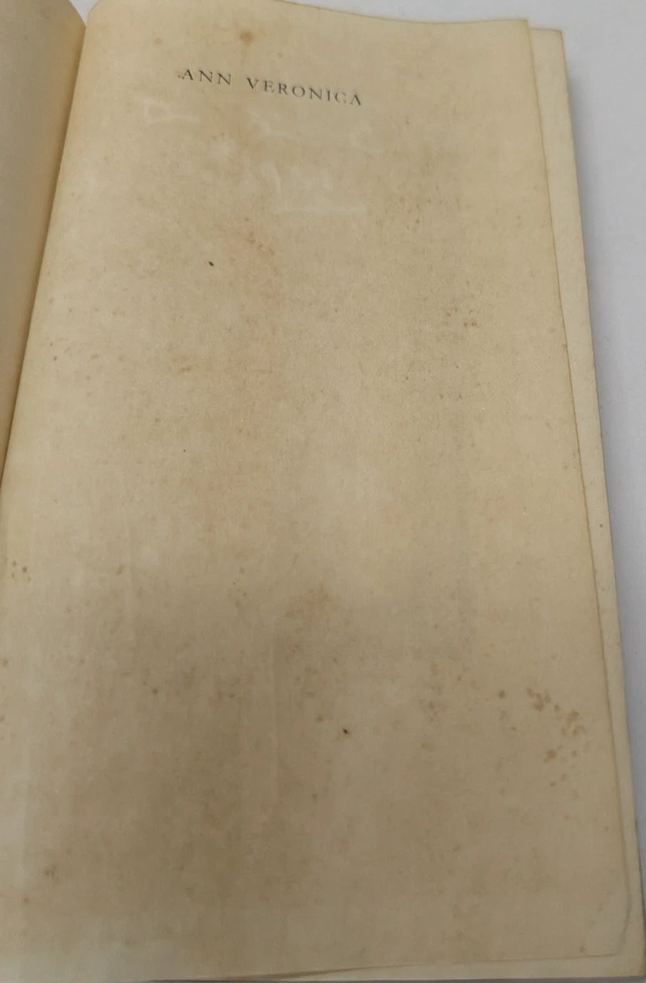 Ann Veronica  by H G Wells 1927 Hardcover