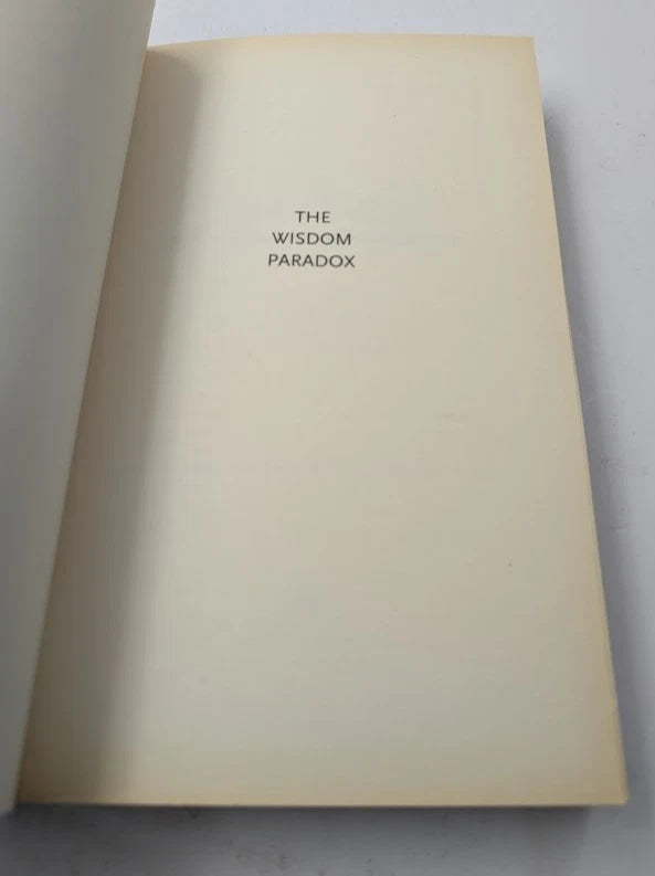 The Wisdom Paradox actual copy photo 5