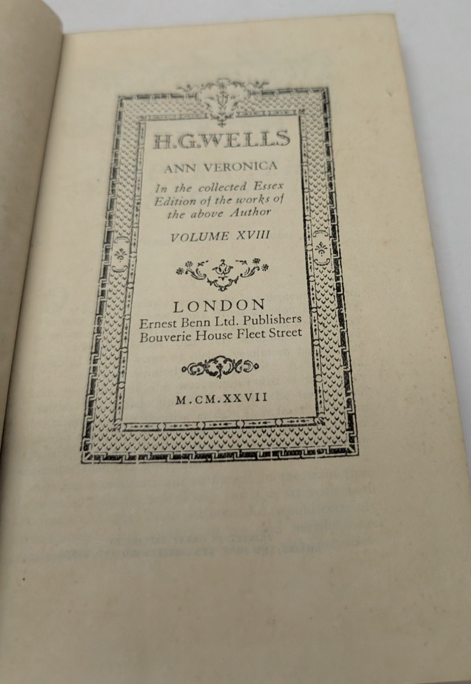 Ann Veronica by Hg Wells - book detail 4