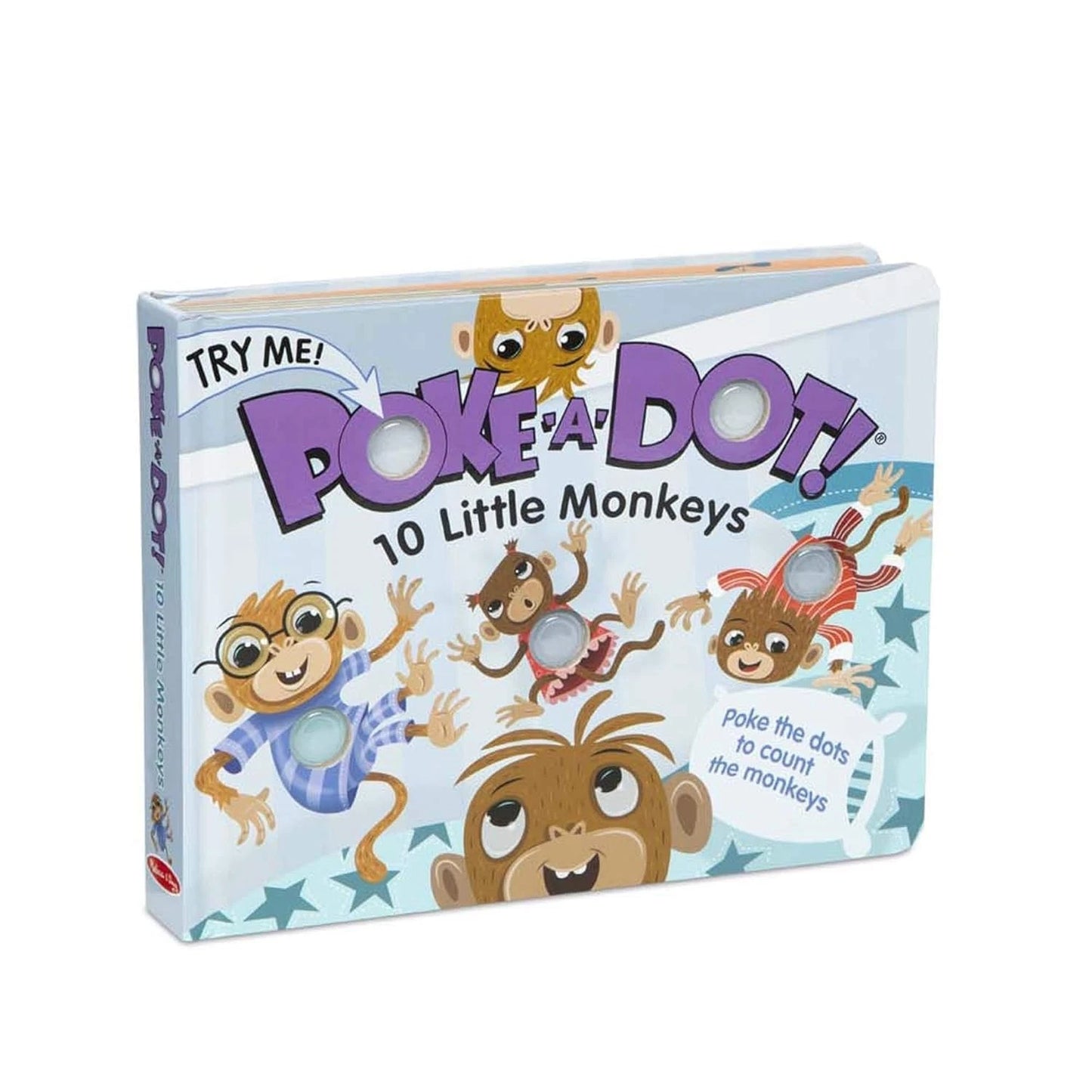Poke A Dot 10 Little Monkeys Melissa Doug 2019 Board Book Counting Kids Book