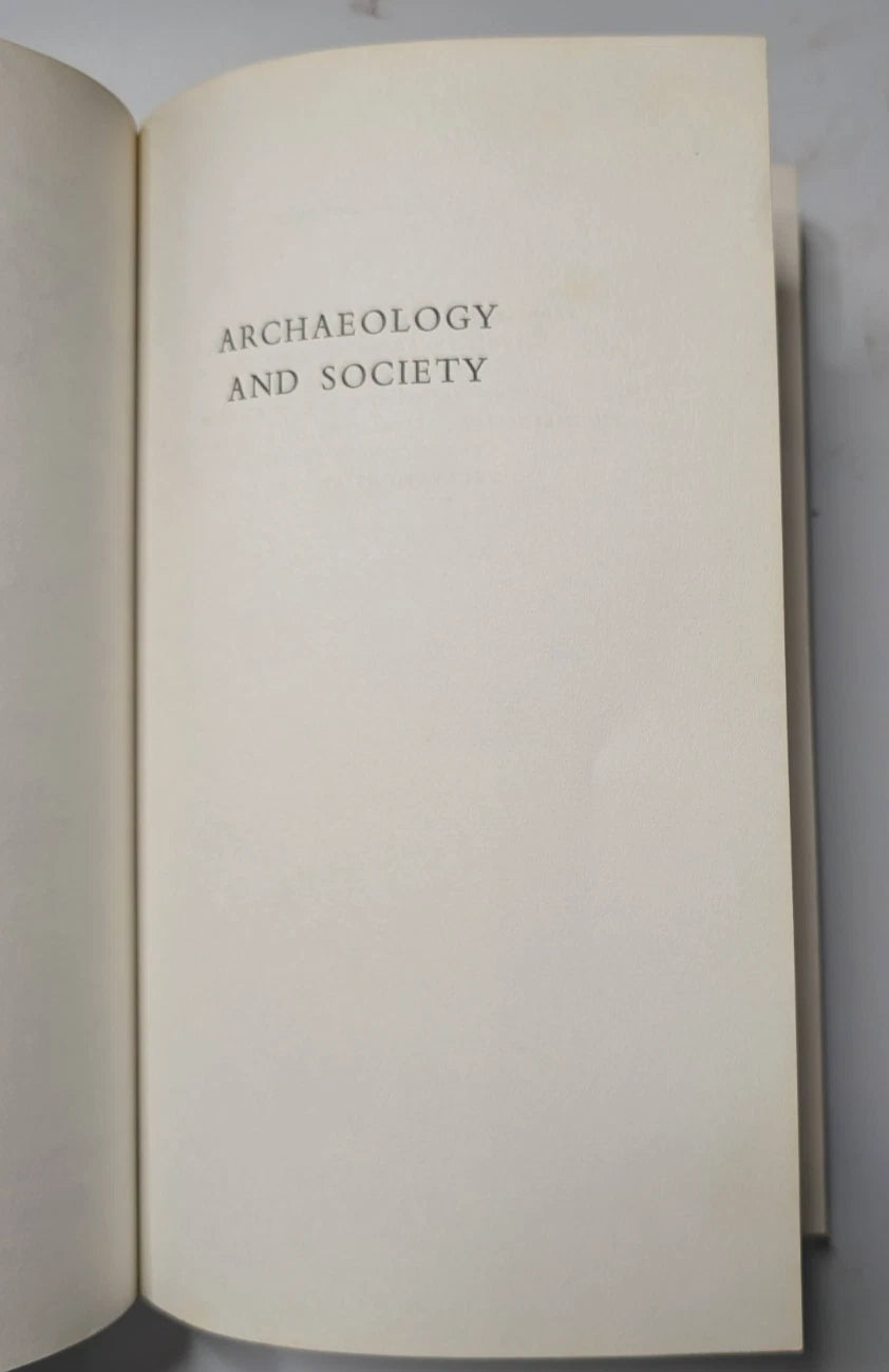 Archaeology and Society Grahame Clark 1972 Paperback Archaeology History