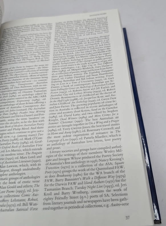 The Oxford Companion to Australian Literature, 1995 hardcover, copy photograph 4