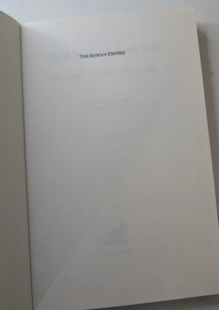 Roman Empire Economy Society Culture by Garnsey & Saller