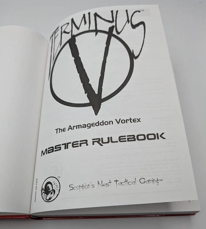 Terminus V Master Rulebook Armageddon Vortex Paul Hromulak HC 2000 RPG Gaming 4