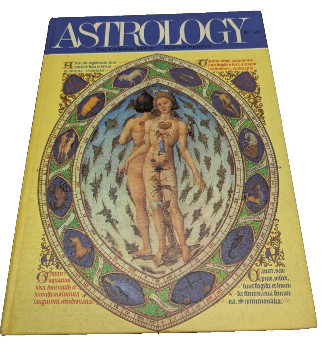 Astrology, The Celestial Mirror By Warren Kenton  HC 1974  Art over centuries