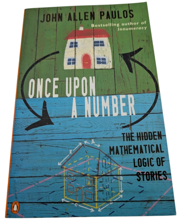 Once Upon a Number, actual Pearl Press paperback copy, photograph 1 of 5