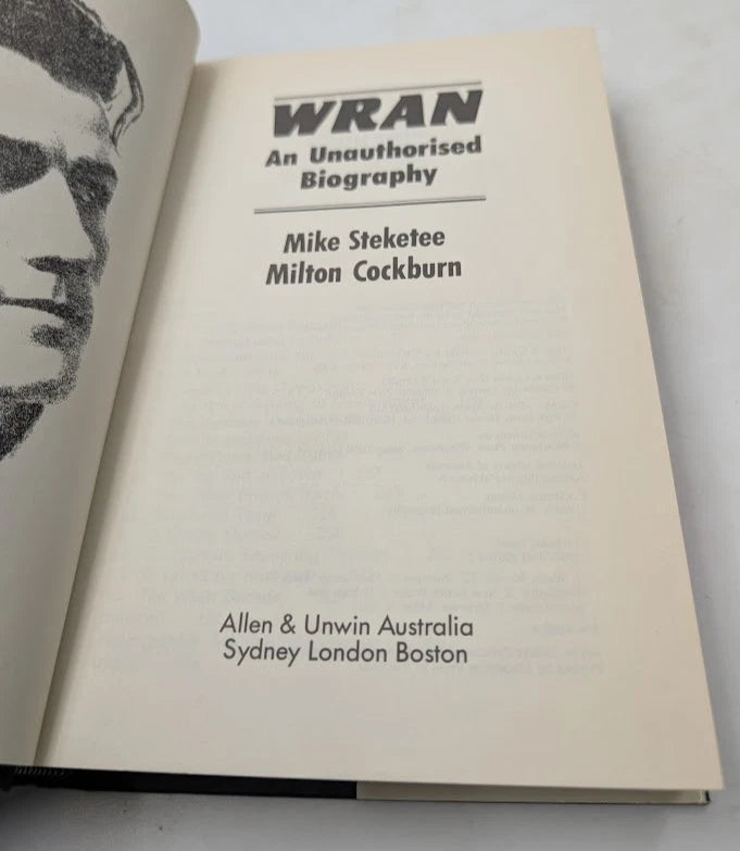 Wran: An Unauthorised Biography, actual copy photograph 4
