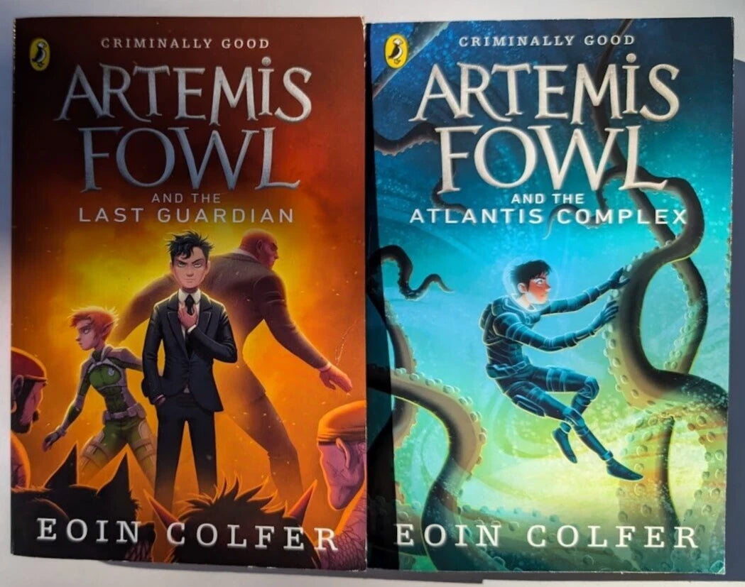Artemis Fowl Book Bundle: The Last Guardian + The Atlantis Complex - front covers