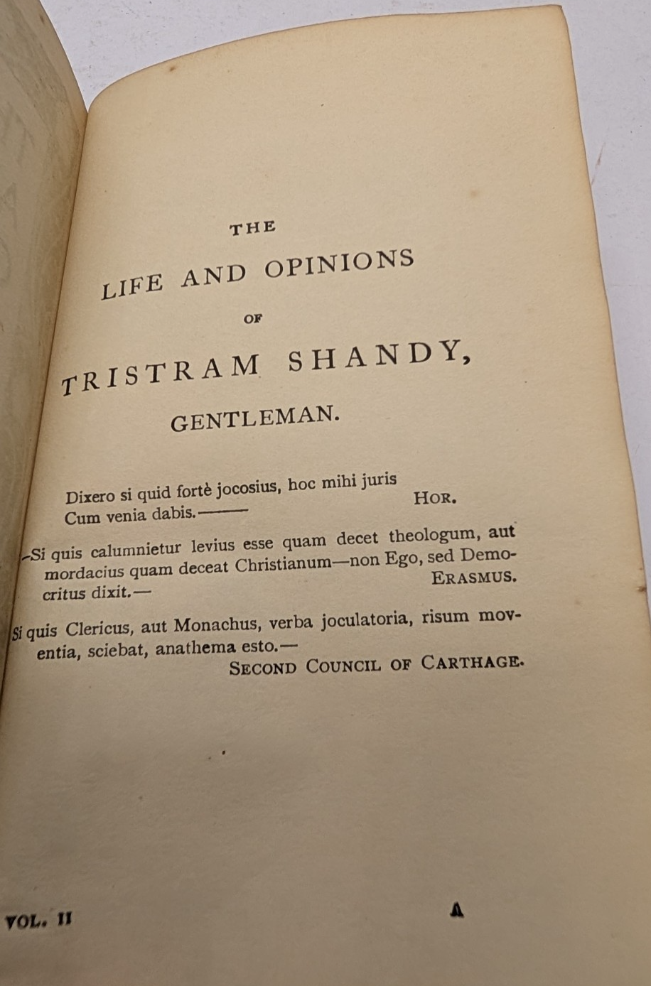 The life and opinions of Tristram Sandy by Lauren Stern Vol 2 by Laurence Sterne - book detail 6