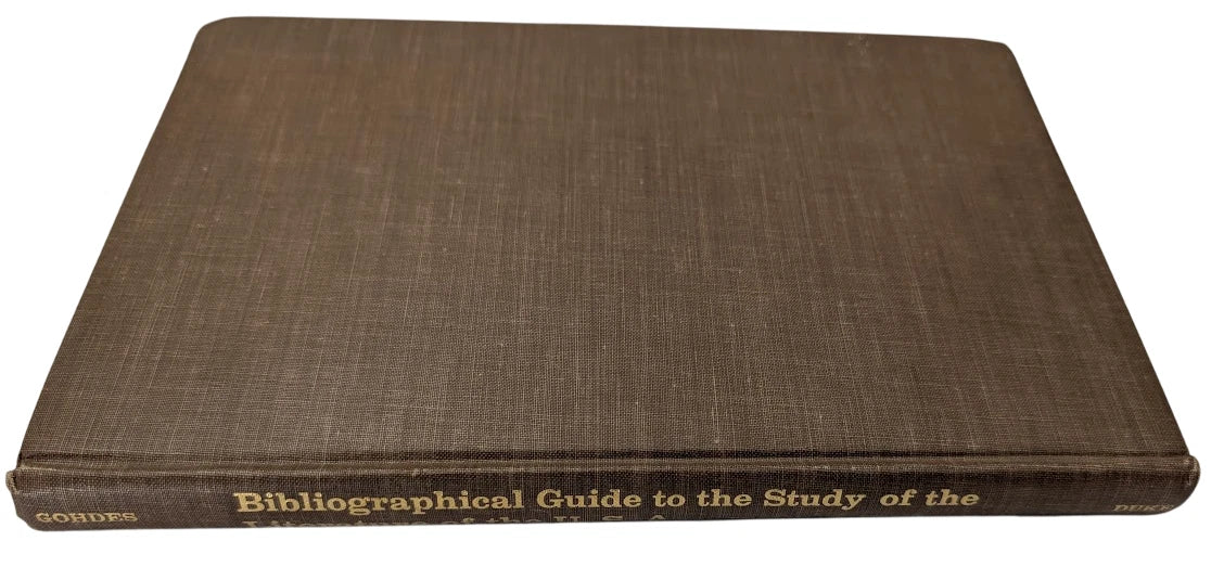 Bibliographical Guide to the Study of the Literature of the USA