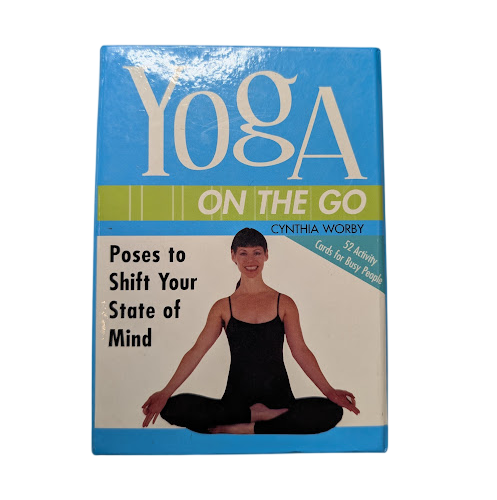 Yoga on the Go Cynthia Worby Yoga Fitness card set - front cover