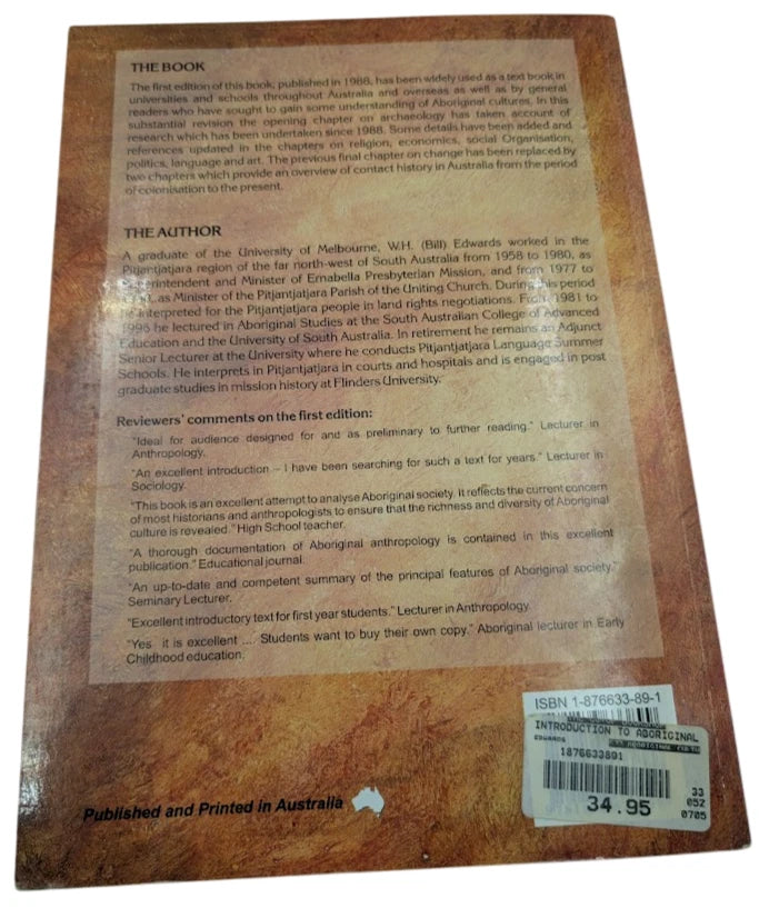 Introduction to Aboriginal Societies W.H. Edwards 2004 PB Indigenous Culture