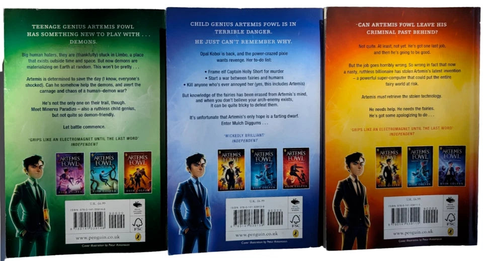 Artemis Fowl Three-book Bundle: The Eternity Code + The Opal Deception + The Lost Colony - photograph 2