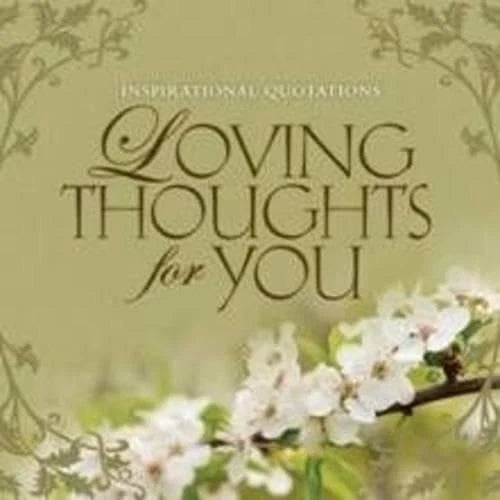 Loving Thoughts of You Alicat Gift Book Inspiration Quotes Hardcover