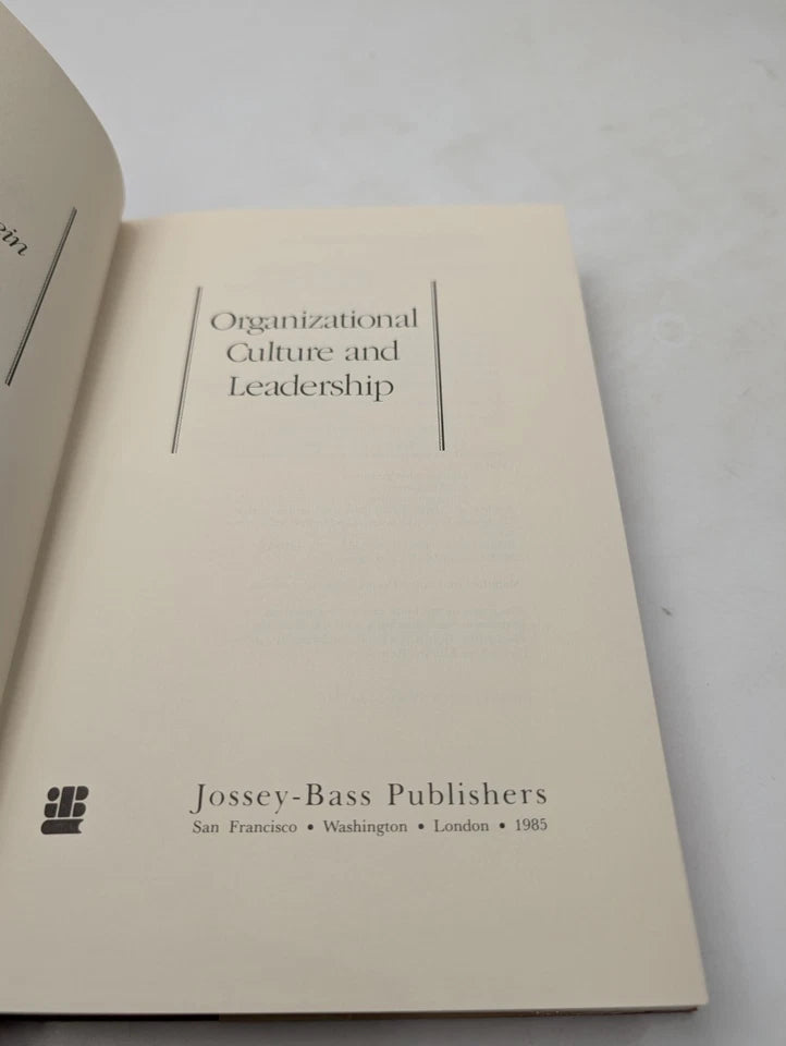 Organizational Culture and Leadership, actual first edition copy, photo 4 of 14