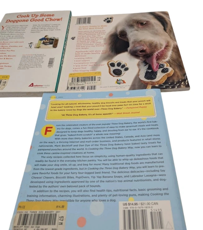 Dog Cookbook Bundle: Three Dog Bakery + Pupsnacks + Everything Cooking for Dogs - photograph 2
