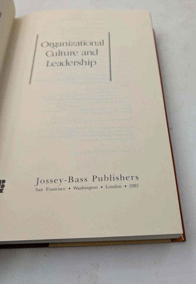 Organizational Culture and Leadership, actual first edition copy, photo 11 of 14