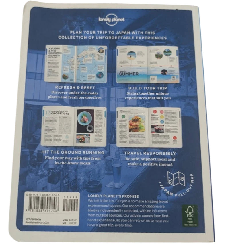 Lonely Planet Experience Japan Lucy Dayman Tom Fay Todd Fong 2022 Travel Guide