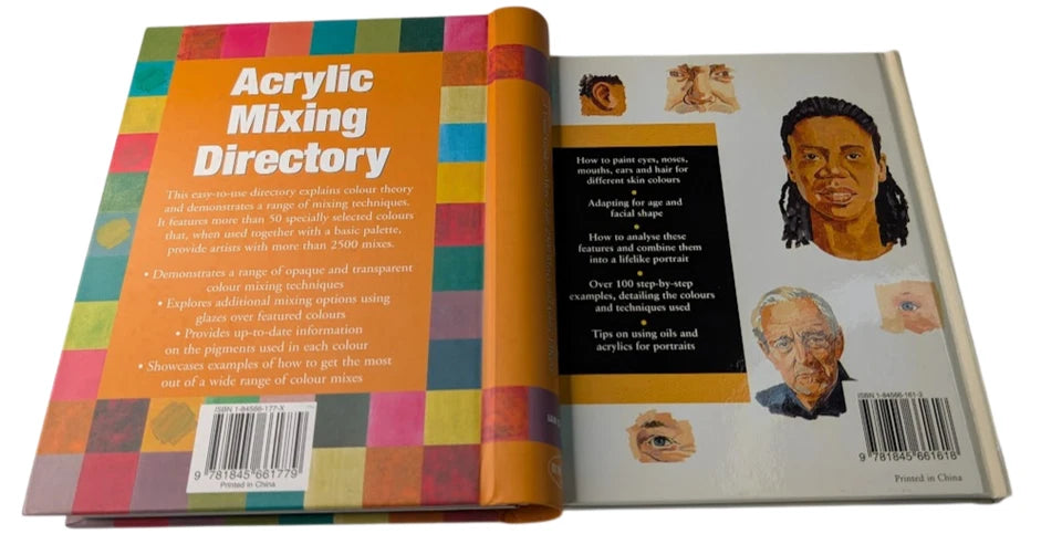 Ian Sidaway Art Book Bundle: Acrylic Mixing Directory + Portrait Painter's Pocket Palette - photograph 2