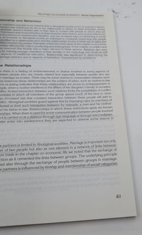 Introduction to Aboriginal Societies W.H. Edwards 2004 PB Indigenous Culture