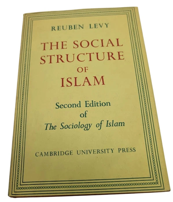 The Social Structure of Islam by Reuben Levy, copy photograph 1 of 7