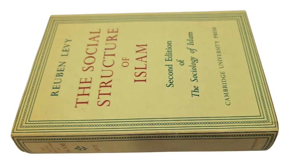 The Social Structure of Islam by Reuben Levy, copy photograph 3 of 7