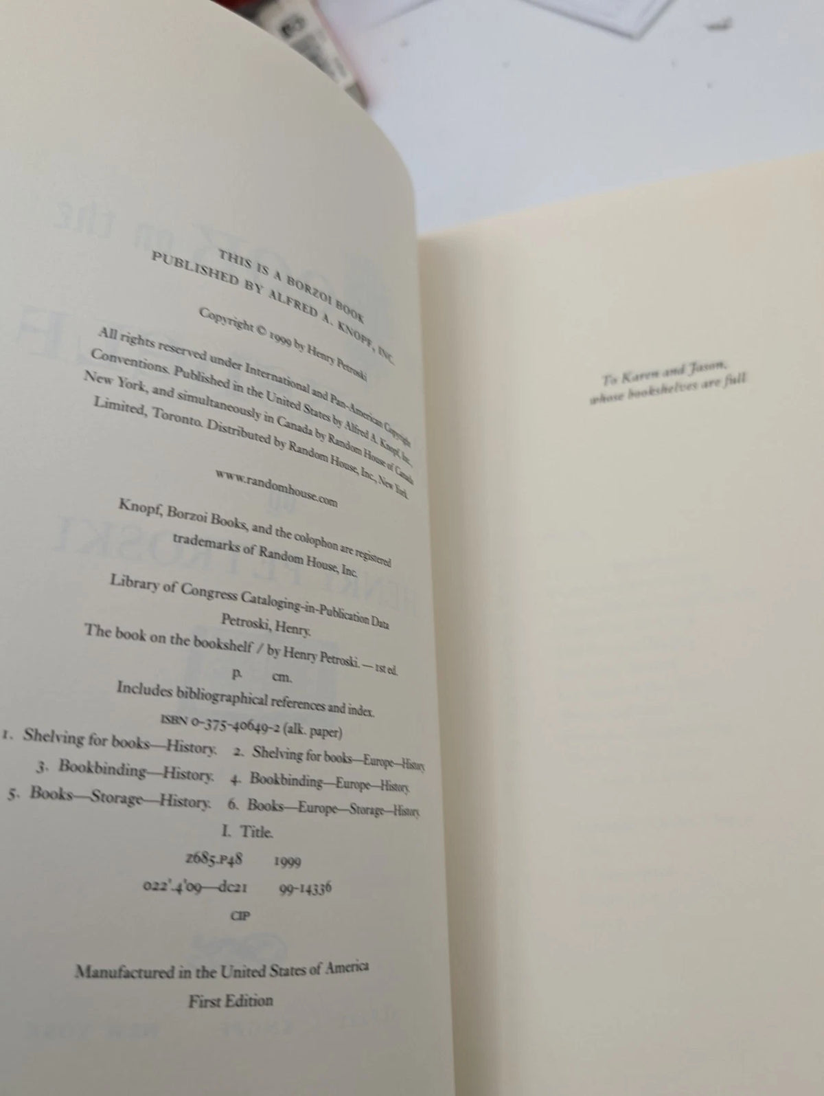 The Book on the Bookshelf - interior pages