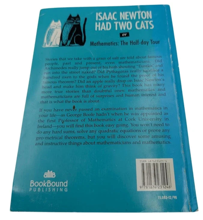 Isaac Newton Had Two Cats signed copy - Pearl Press photograph 2
