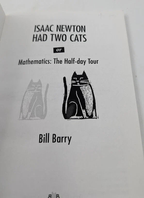 Isaac Newton Had Two Cats signed copy - Pearl Press photograph 6