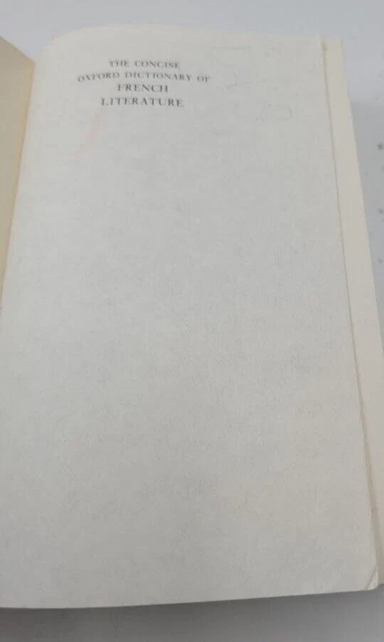 The Concise Oxford Dictionary of French Literature - Pearl Press photograph 5