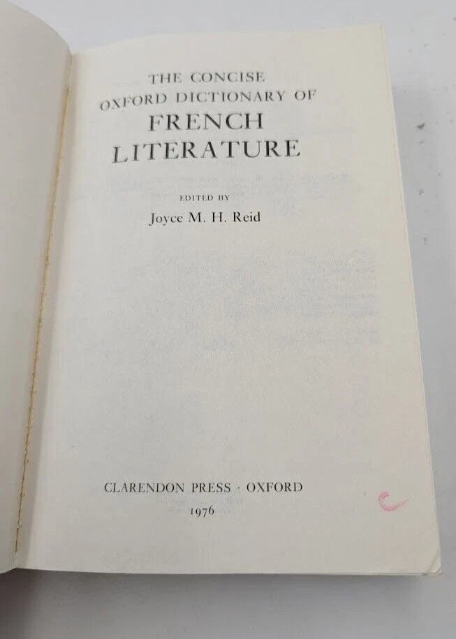 The Concise Oxford Dictionary of French Literature - Pearl Press photograph 4
