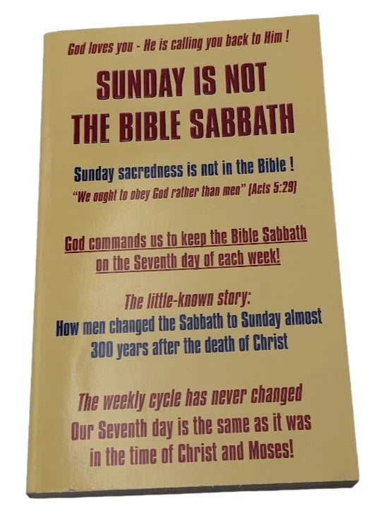 Sunday Is Not the Bible Sabbath - Pearl Press photograph 2