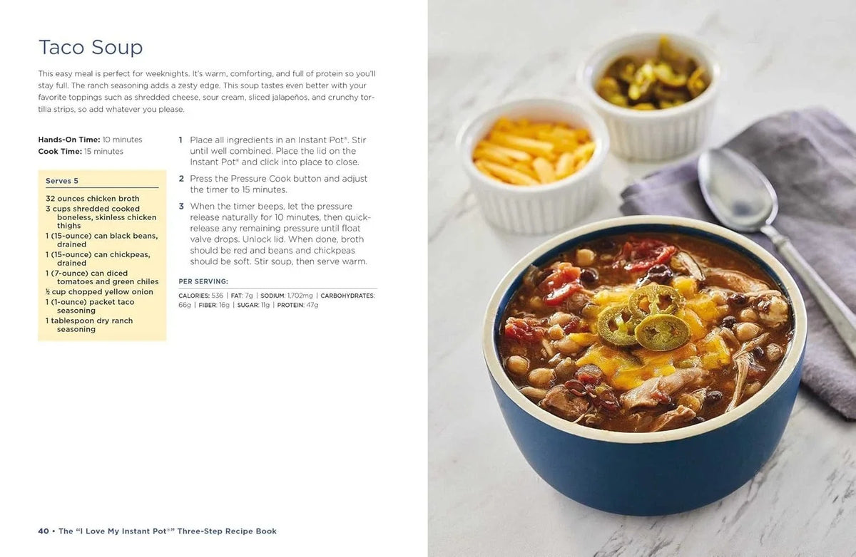 The I Love My Instant Pot Three-Step Recipe Book - Pearl Press photograph 3