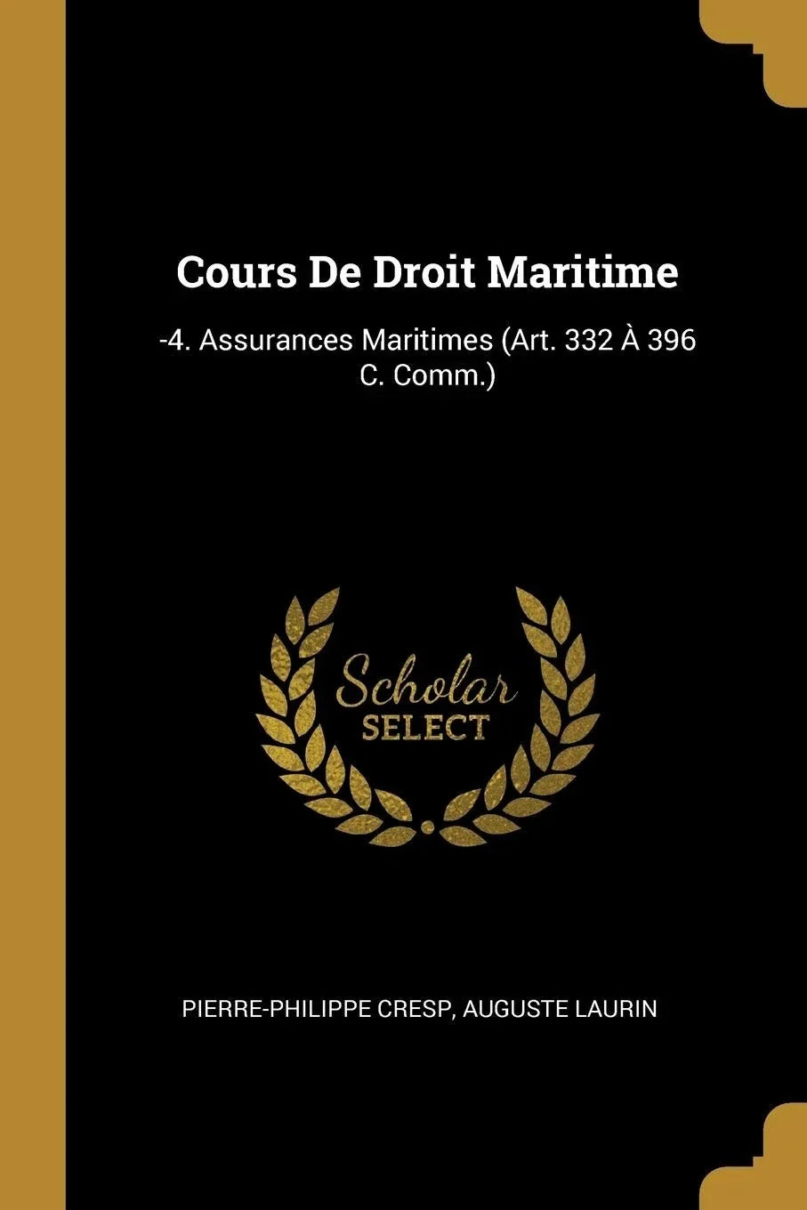 French edition Cours de Droit Maritime - Pearl Press photograph 1