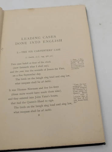 Leading Cases Done into English, actual 1892 copy, photograph 6 of 7