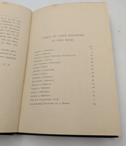 Leading Cases Done into English, actual 1892 copy, photograph 7 of 7