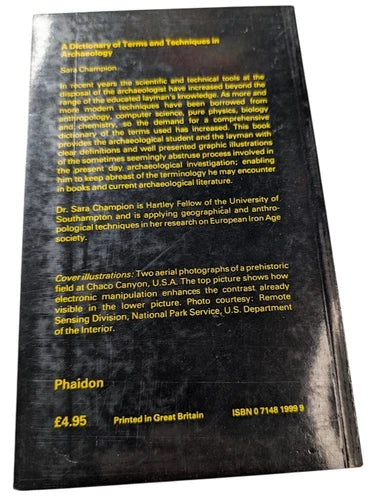 A Dictionary of Terms and Techniques in Archaeology, actual copy, photograph 2 of 7